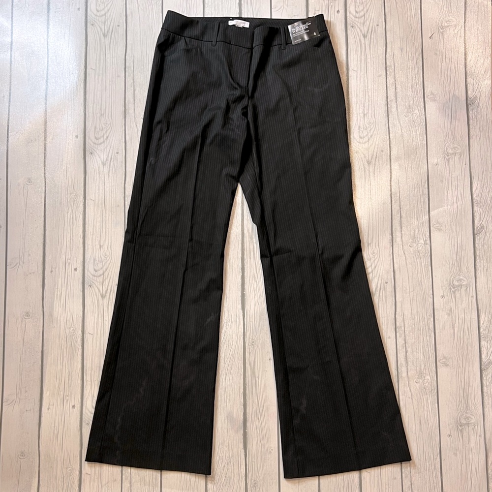 NWT New York and company wide leg 7th avenue pin stripe pants size 4